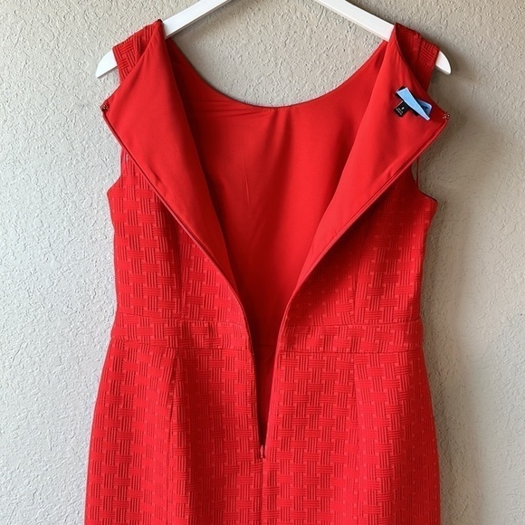 Talbots Red Shift Dress Size 8 - Picture 4 of 14